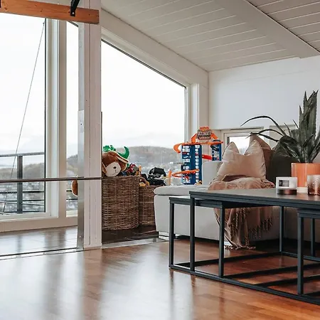 Large And Lovely In Sentrum With Sauna, Hot Tub And Car Villa Harstad